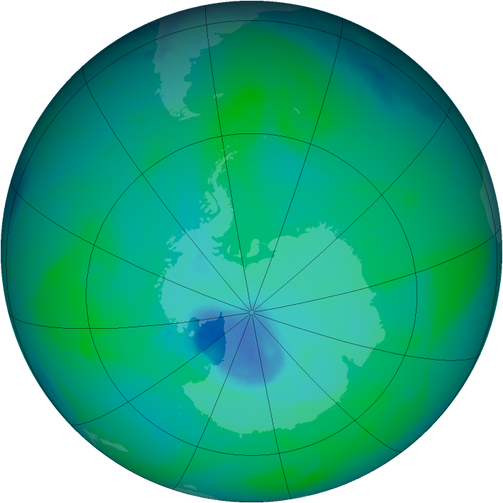 Ozone Map 2005-12-20